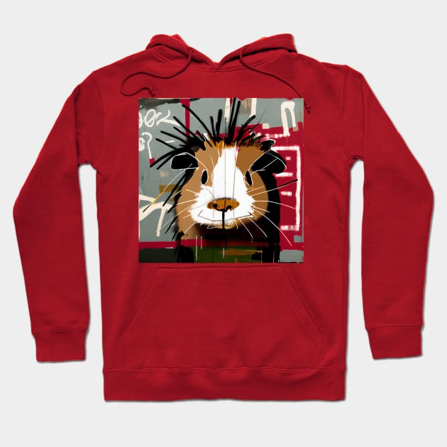 Funny Cartoon Guinea Pig Hoodie by kansaikate